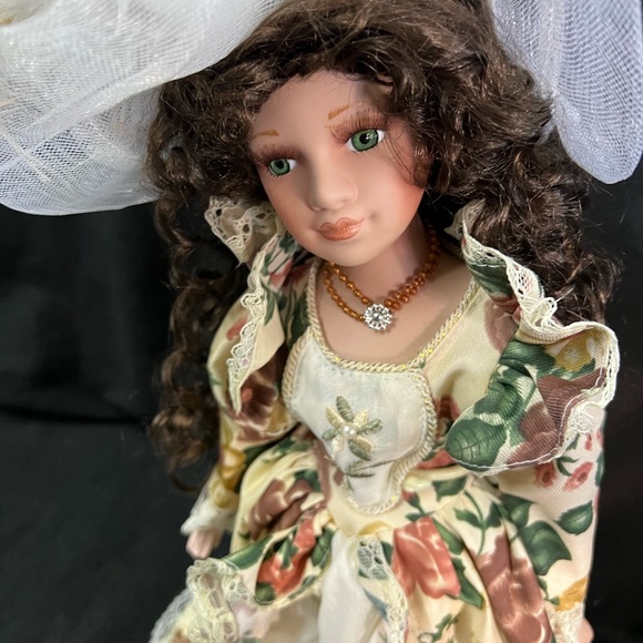 The Heritage Signature Collection 18” Porcelain Doll with stand - Picture 3 of 10